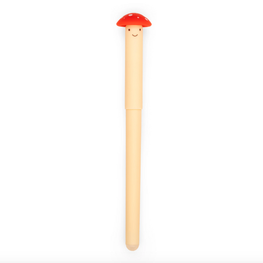 Kikkerland | Erasable Gel Pen | Mushroom