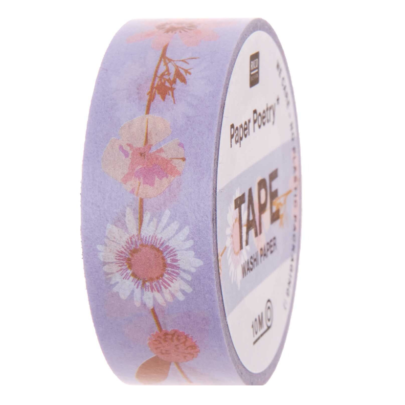 Rico | Paper Poetry | Washi Tape | Flower Tendril Lilac