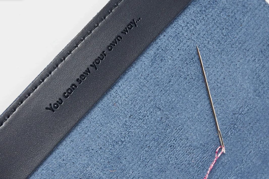 Chasing Threads | Navy Vegan Leather DIY Passport Cover | Sew Where You've Been