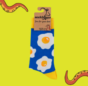 Socktopus | Womens Socks | Fried Eggs