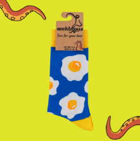 Socktopus | Mens Socks | Fried Eggs