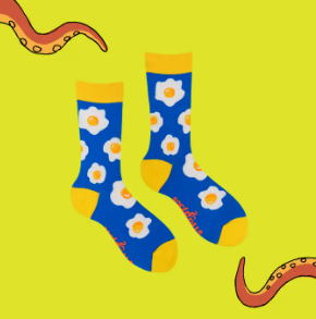 Socktopus | Mens Socks | Fried Eggs