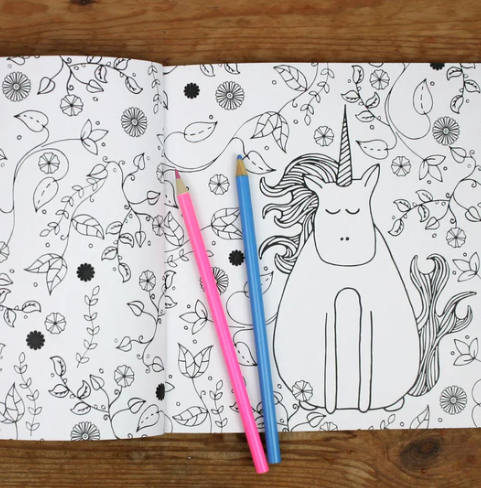 Neon Magpie | Colouring Book | A-Z Of Unicorns