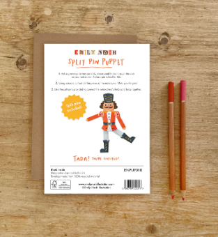 Emily Nash | Split Pin Puppet Card | Nutcracker