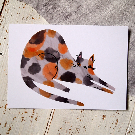 I Like Cats | A5 Print | Calico Cat