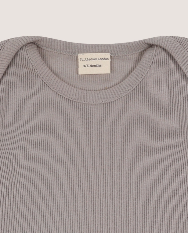 Turtledove London | Rib Bodysuit | Grey