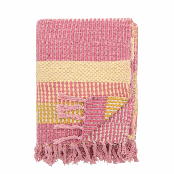 Bloomingville | Blanket / Throw | Isnel Pink