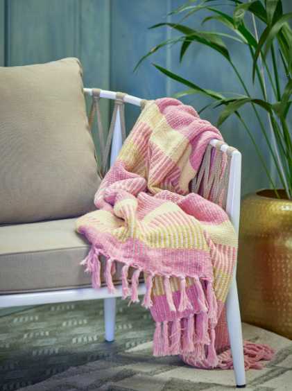Bloomingville | Blanket / Throw | Isnel Pink