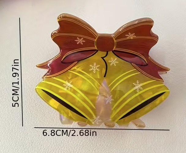 Hair Claw | Christmas | Bells
