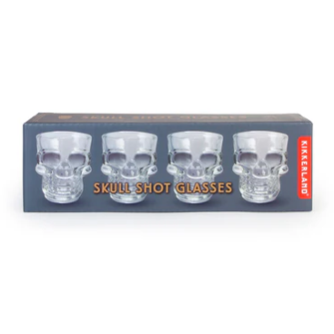 Kikkerland | Skull Shot Glasses (Pack of 4)