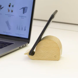 Kikkerland | Beechwood Phone Stand | Whale