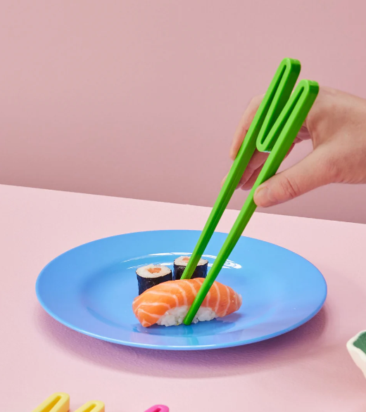 Rice | Plastic Chopsticks | Apple Green