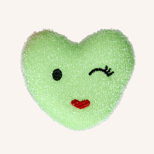Rice | Heart Sponge | Green