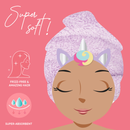 Legami | Love my Hair Turban Towel | Unicorn