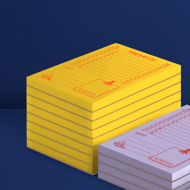 Risotto Studio | Today's Hit List | Yellow Notepad