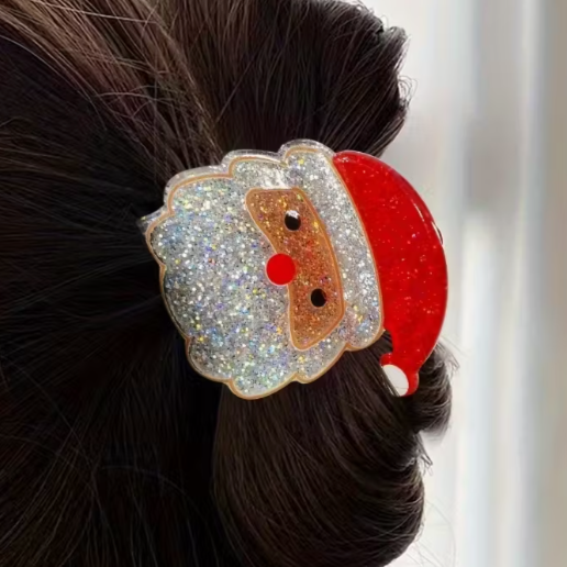 Hair Claw | Christmas | Santa