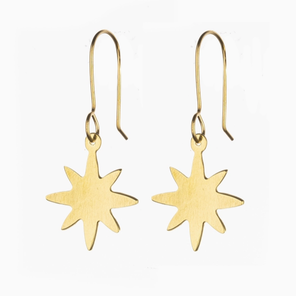 Just Trade | Starburst Star Earrings