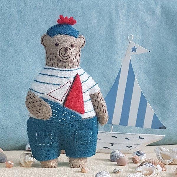 Corinne Lapierre | Marcel the Sailor Bear Felt Craft Mini Kit