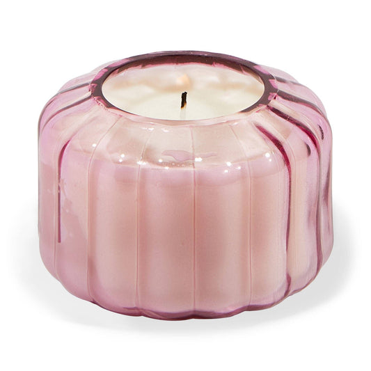 Designworks Collective | Paddywax Ripple Glass Candle - 128g | Desert Peach