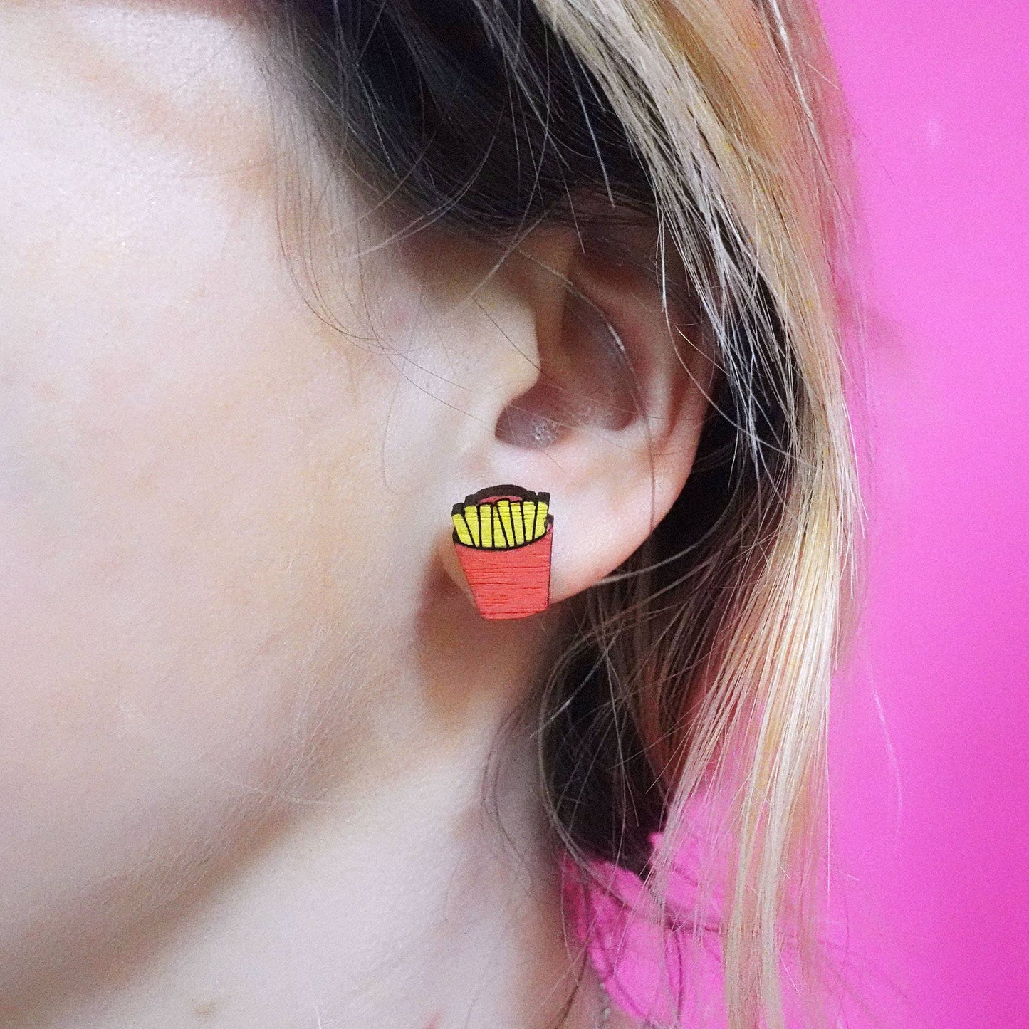 Silly Loaf | Stud Earrings | Fries