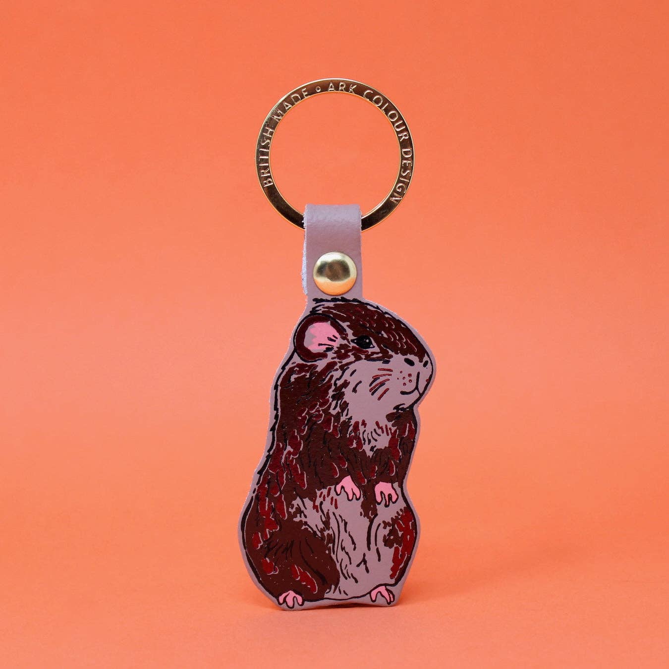 Ark | Guinea Pig Keyring | Pale Pink