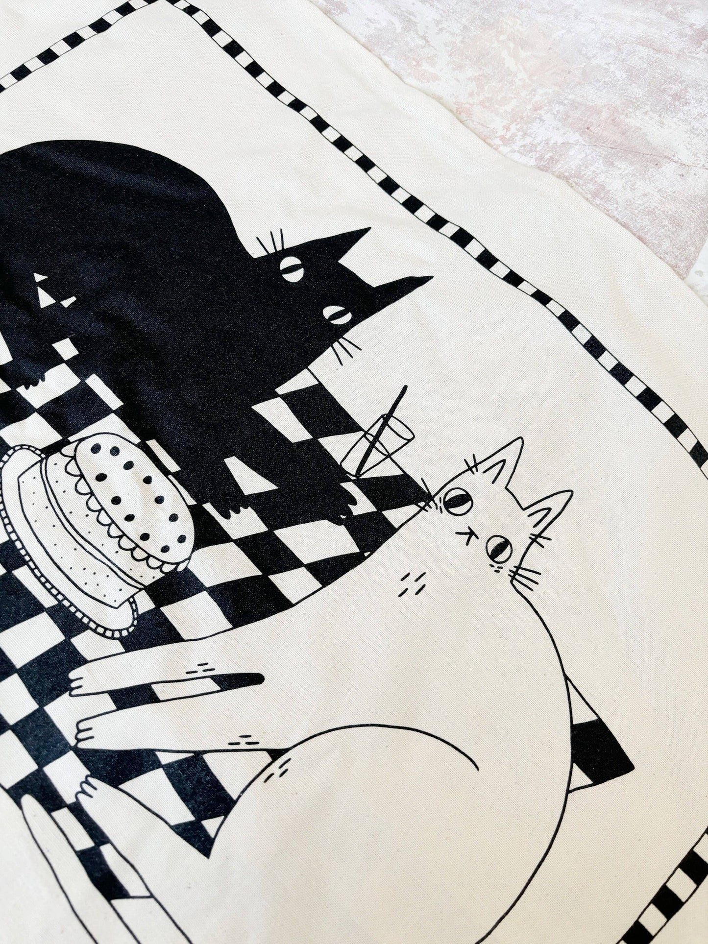 I Like Cats | Cotton Screen Printed Tea Towel | Picnic Cats