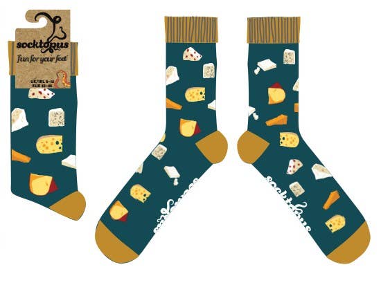 Socktopus | Cheesy Feet Socks | S UK 4-8