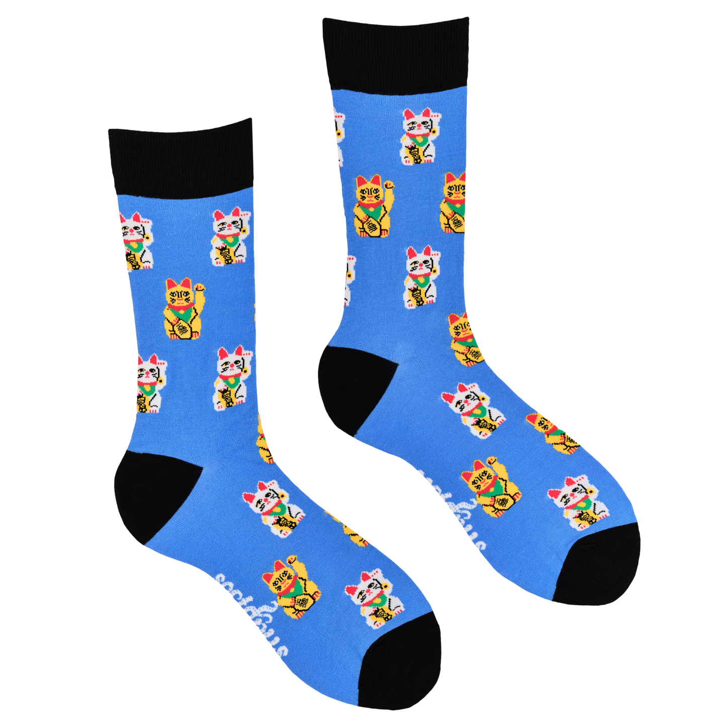 Socktopus | Lucky Cats | Blue | S UK 4-8