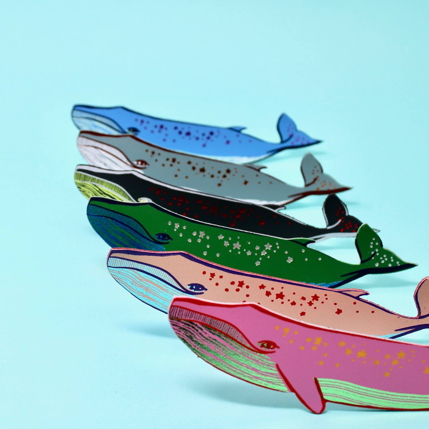 Ark C| Whale 'Sail with Me' Bookmark | Cornflower