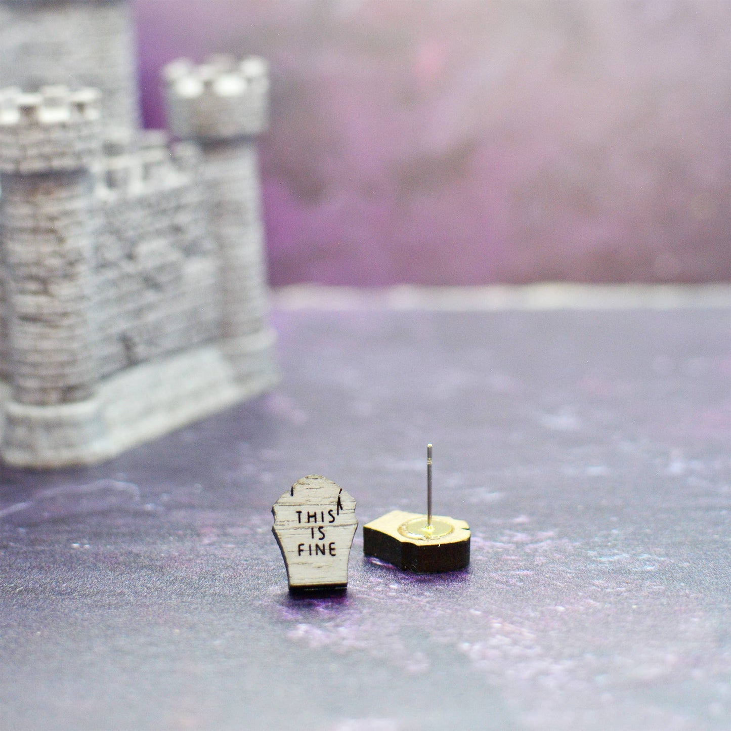 Silly Loaf | Stud Earrings | Halloween Grave