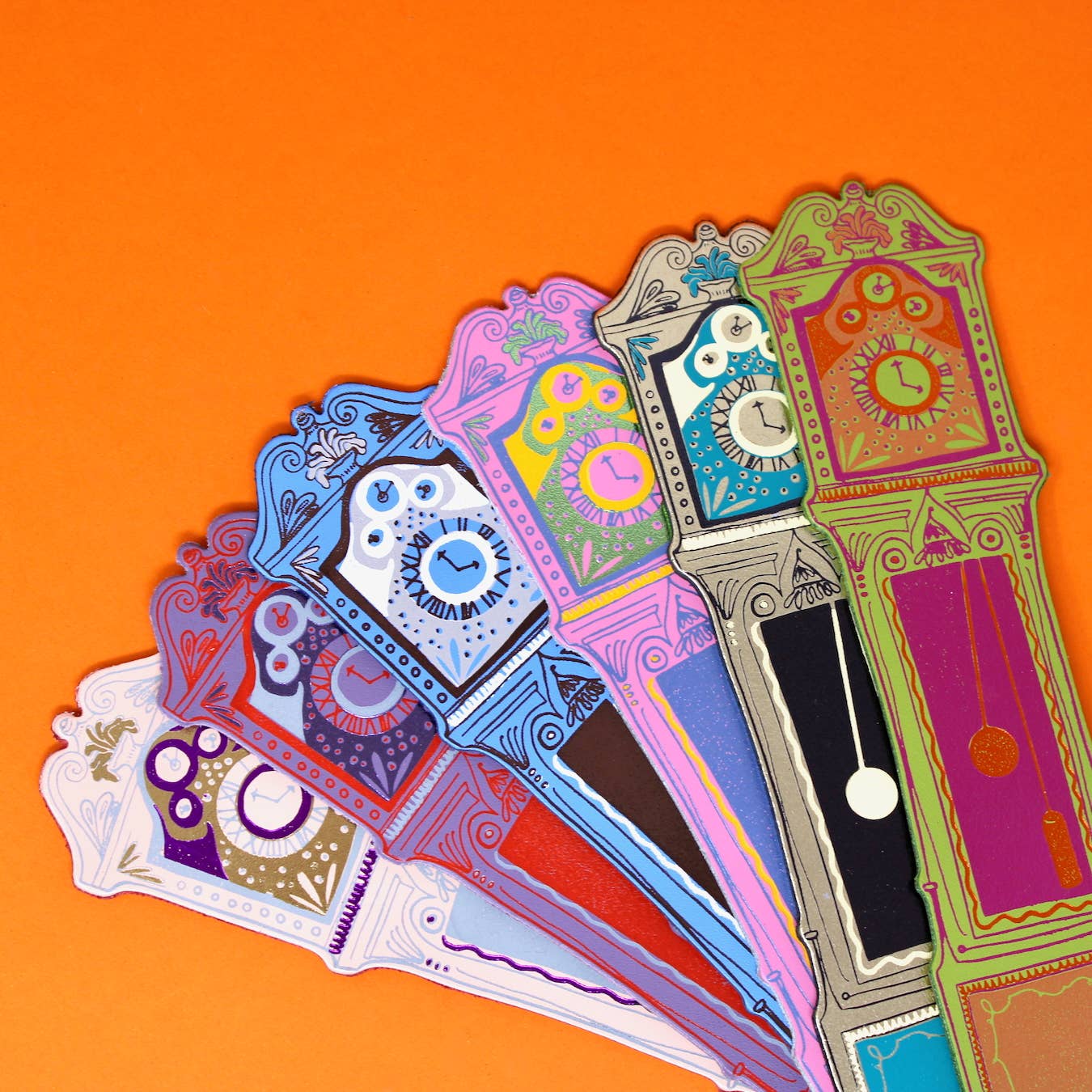 Ark | Grandfather Clock Bookmark | Hot Pink