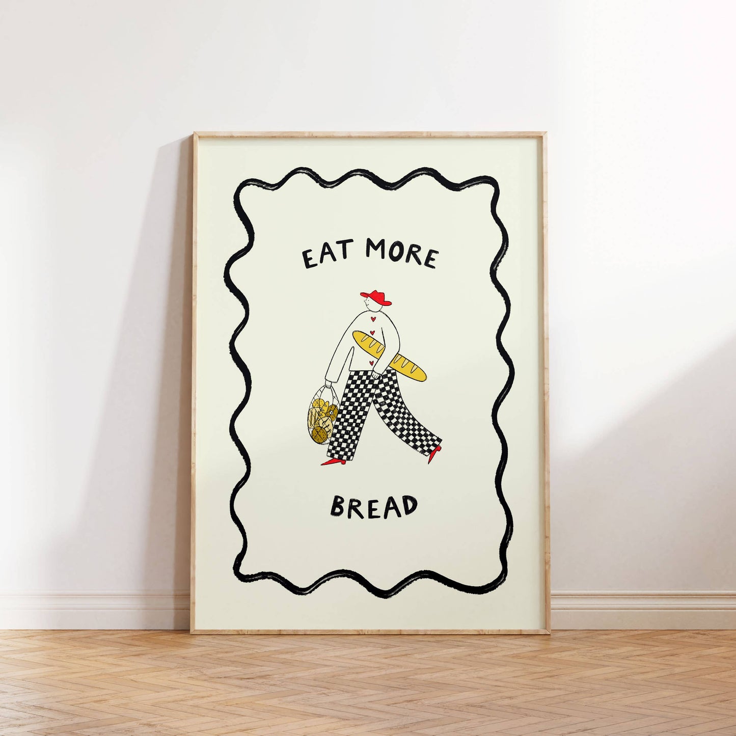 Little Black Cat | A4 Print | Eat More Bread