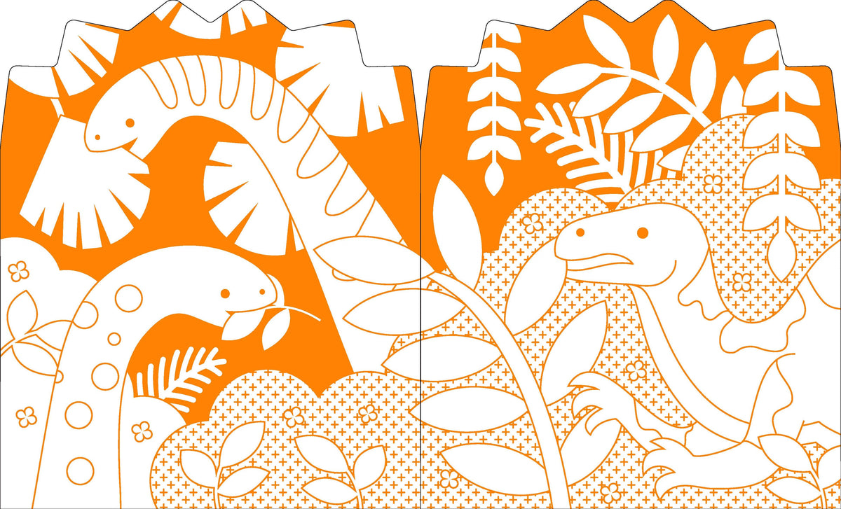 Coloring Book with Stickers | Dinosaurs