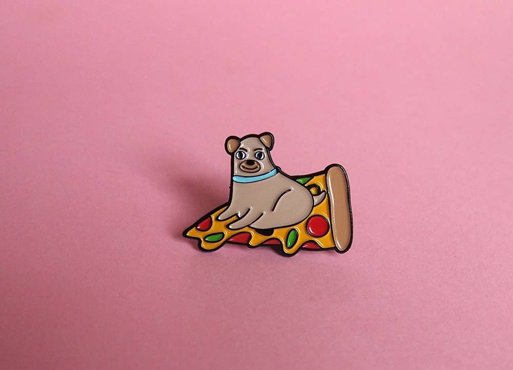 I Like Cats | Enamel Lapel Pin | Pizza Dog