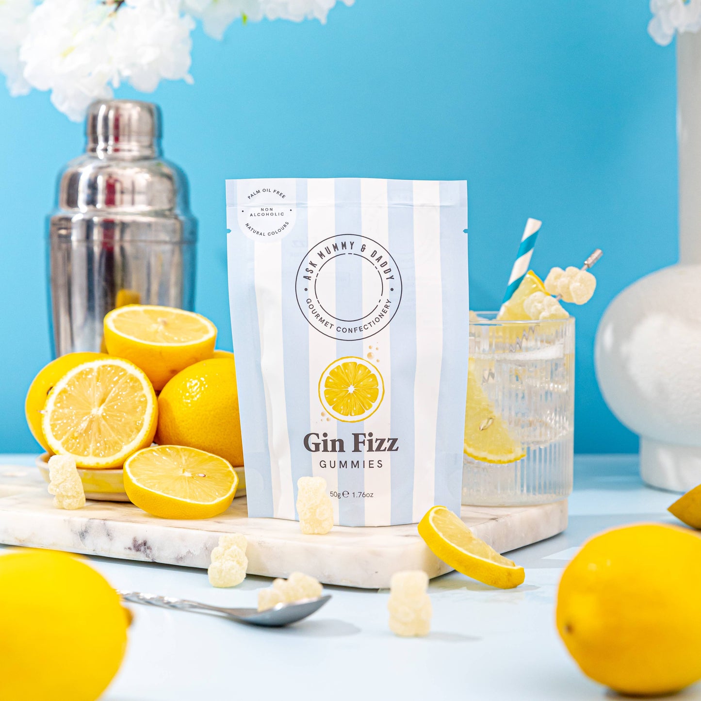 Ask Mummy & Daddy | Cocktail Gummies | Gin Fizz