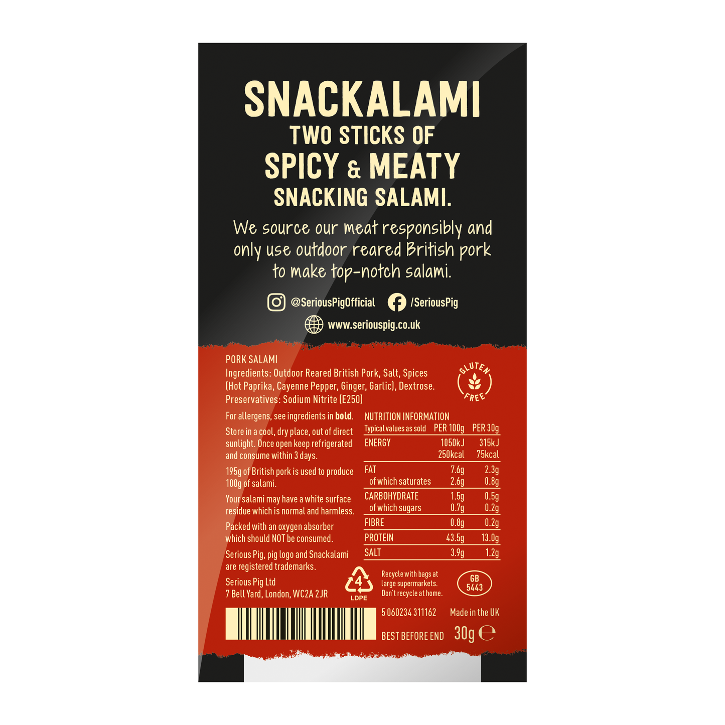 Serious Pig | Snackalami | Spicy