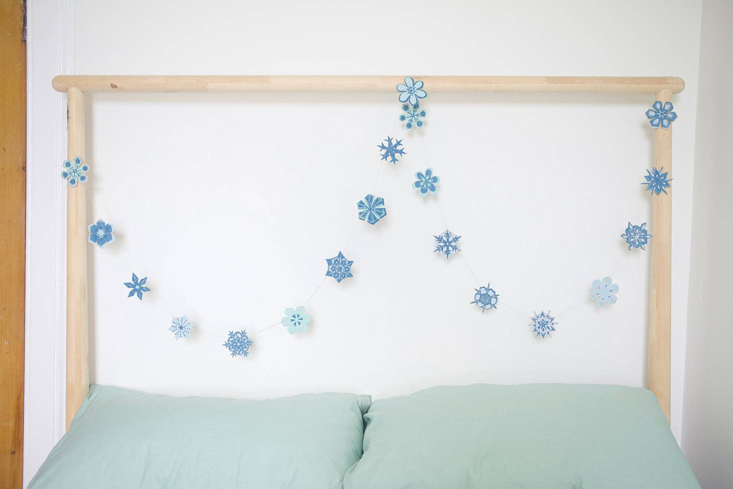 East End Press | Paper Sewn Garland | Snowflakes