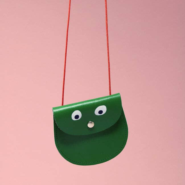 Ark | Googly Eye String Purse | Green
