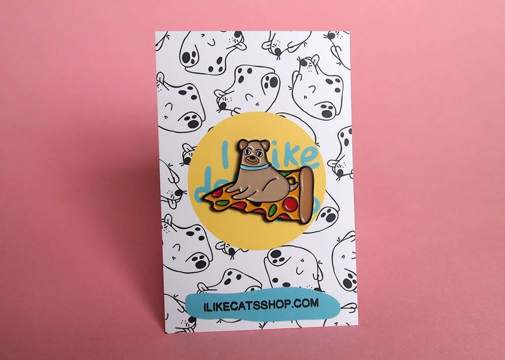 I Like Cats | Enamel Lapel Pin | Pizza Dog