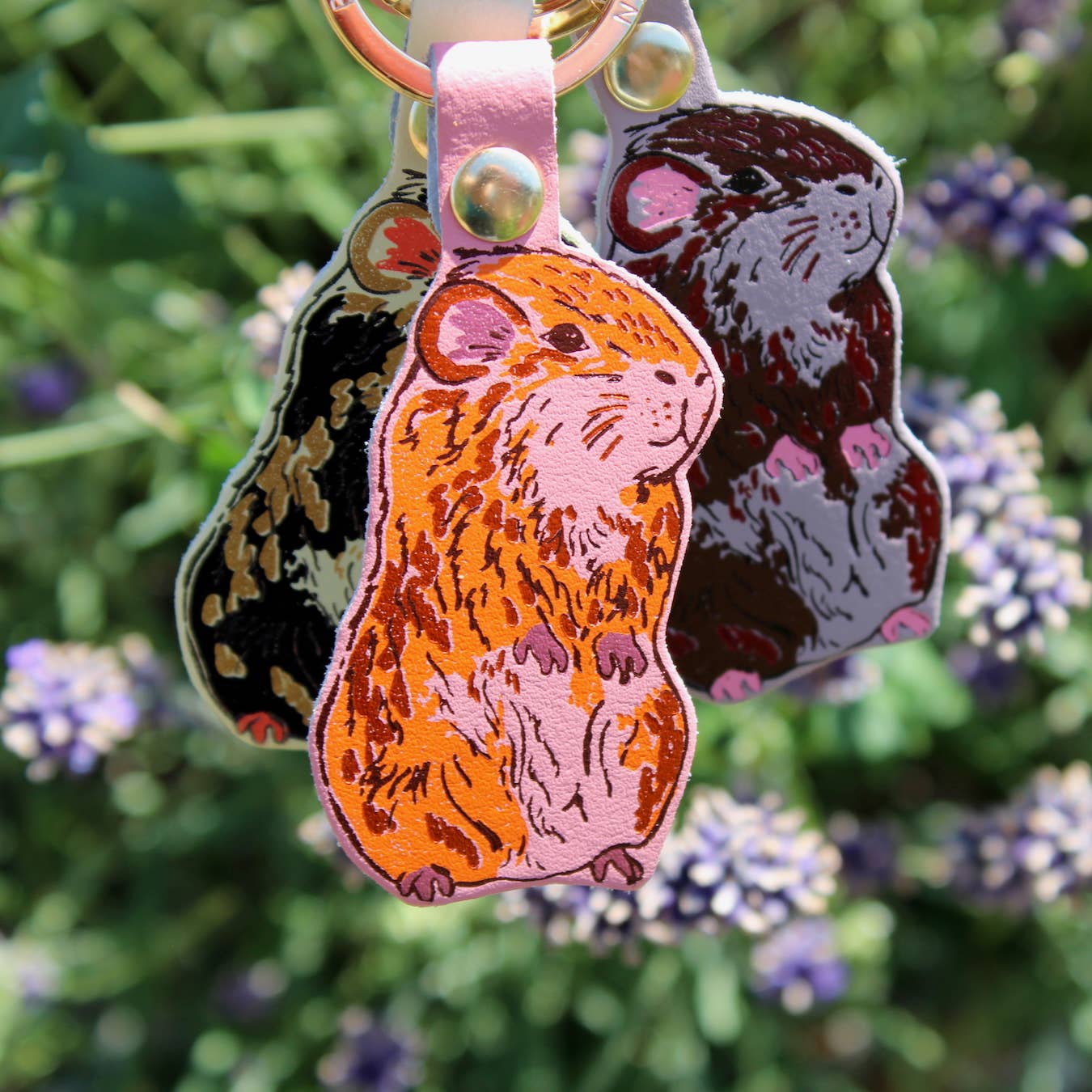Ark | Guinea Pig Keyring | Pale Pink