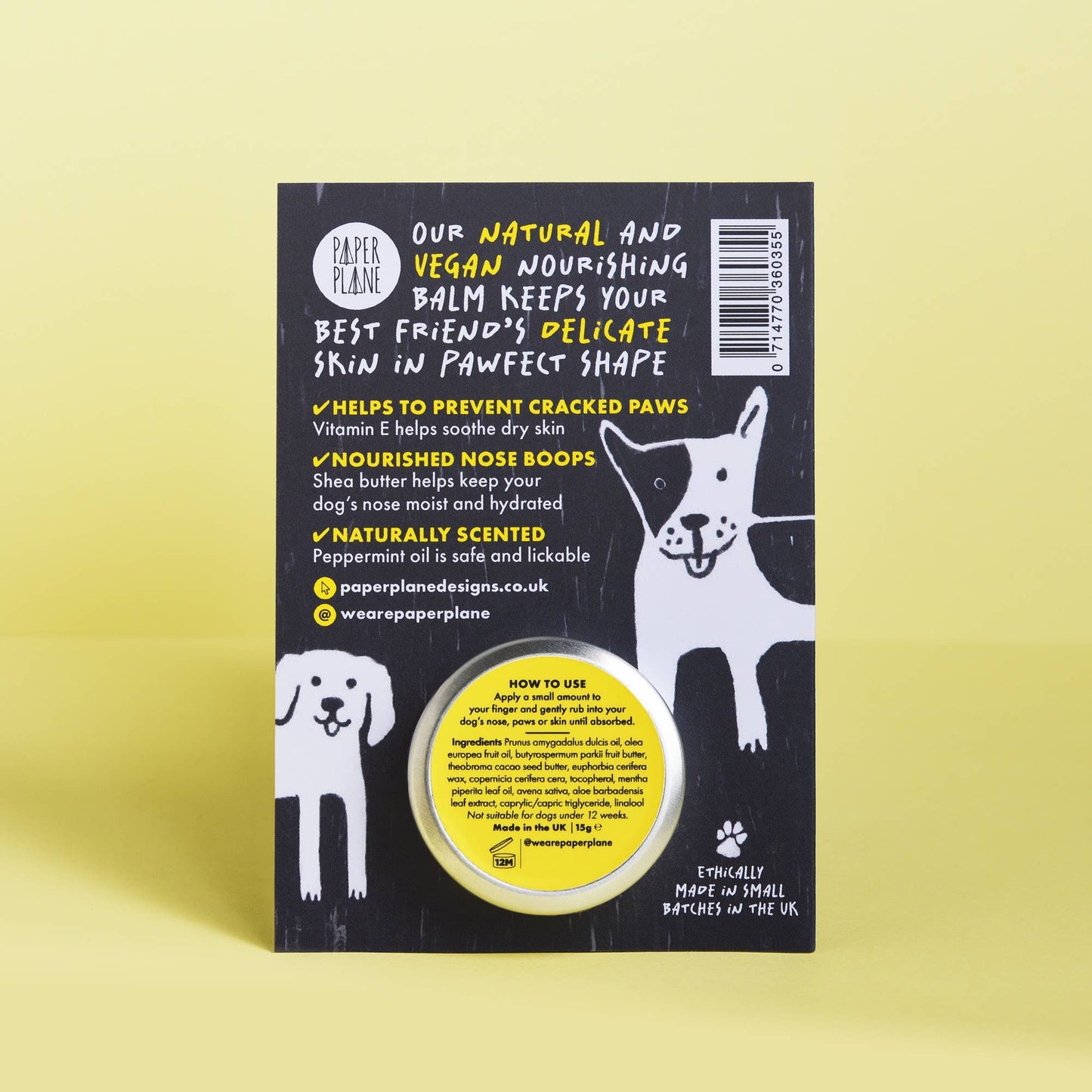 Paper Plane | Bork Nose and Paw Balm for Dogs