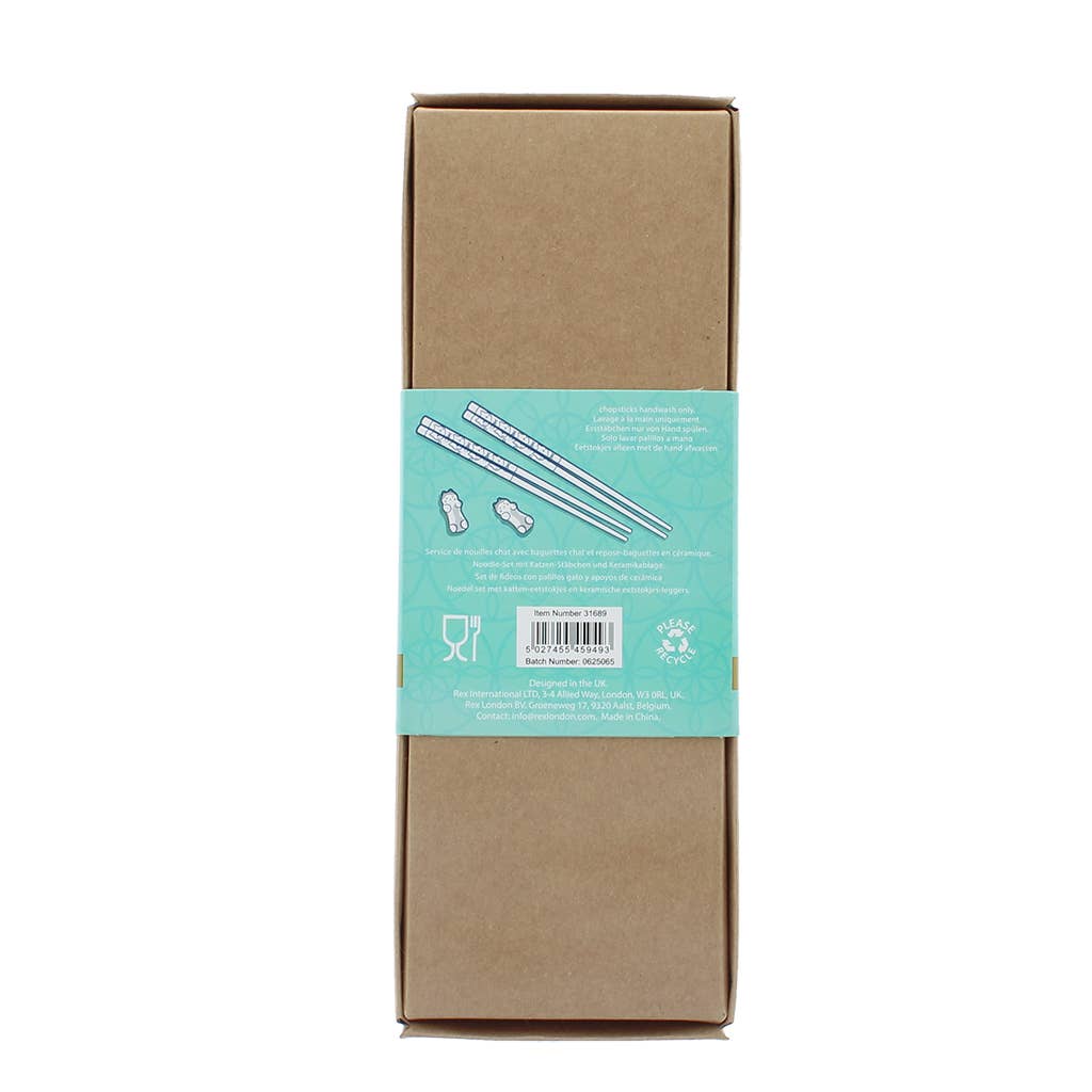 Rex | Chopsticks And Rests Set | Cat