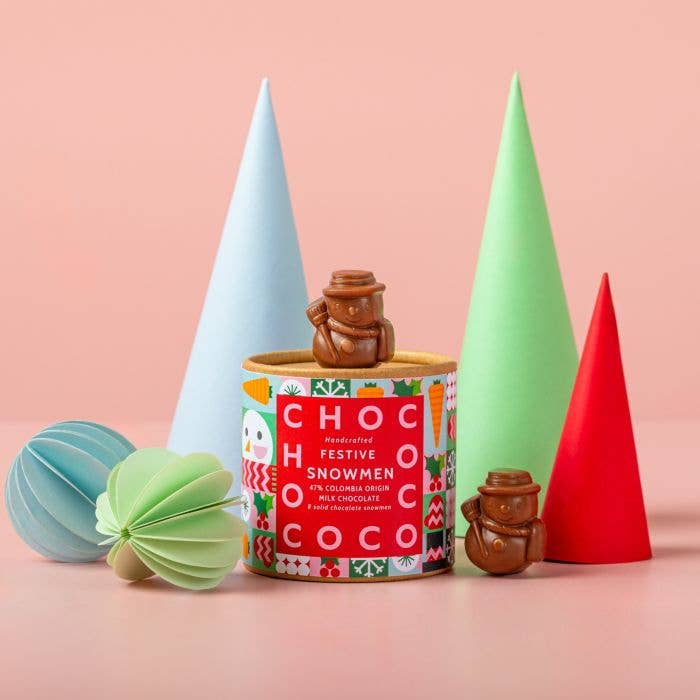 Chococo | 47% Colombia Milk Chocolate Mini Snowmen Tube