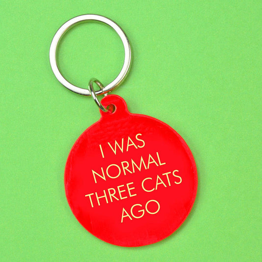 Flamingo Candles | Keytag | I Was Normal Three Cats Ago