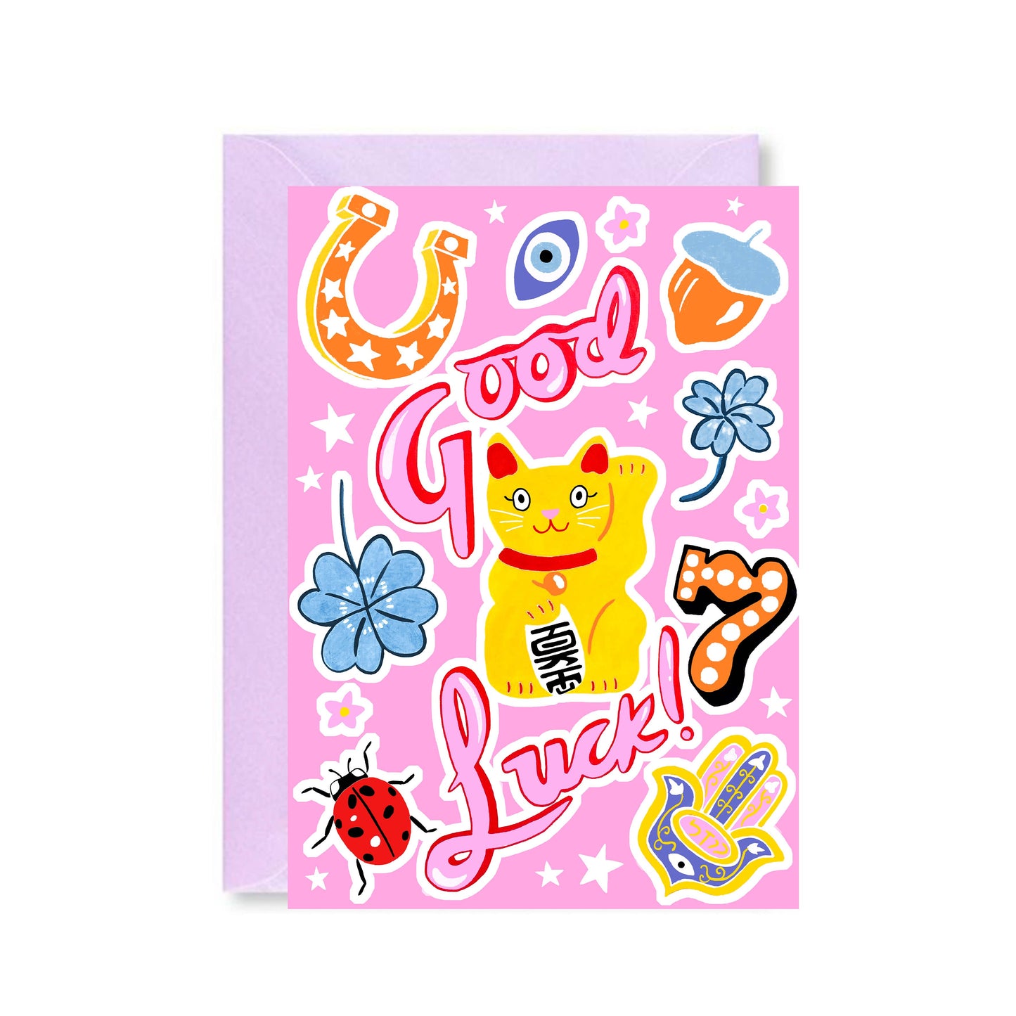 Greetings Card | Good Luck Cat