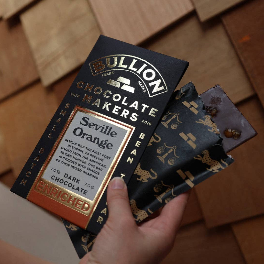 Bullion Chocolate | Dark Enriched Bar | Seville Orange