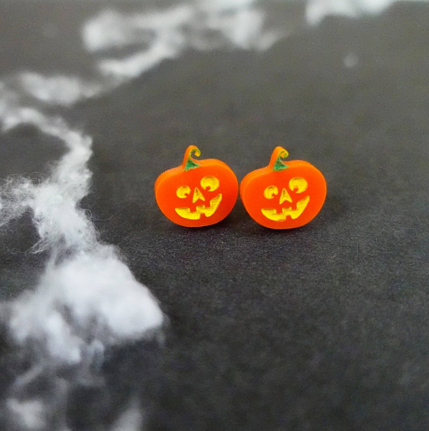 Silly Loaf | Stud Earrings | Halloween Pumpkin