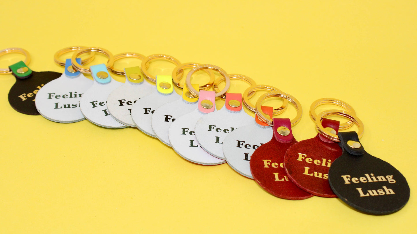 Ark | Feeling Lush Smilie Face Key Fob | Orange