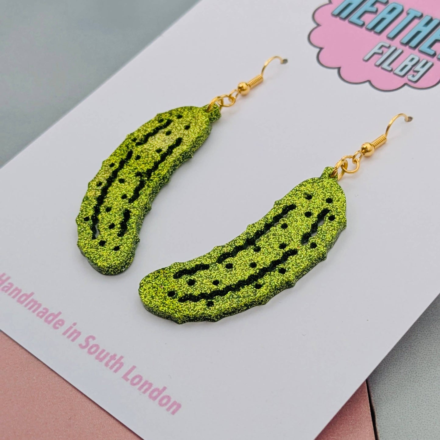 By Heather Filby | Glitzy Glitter Earrings | Pickle