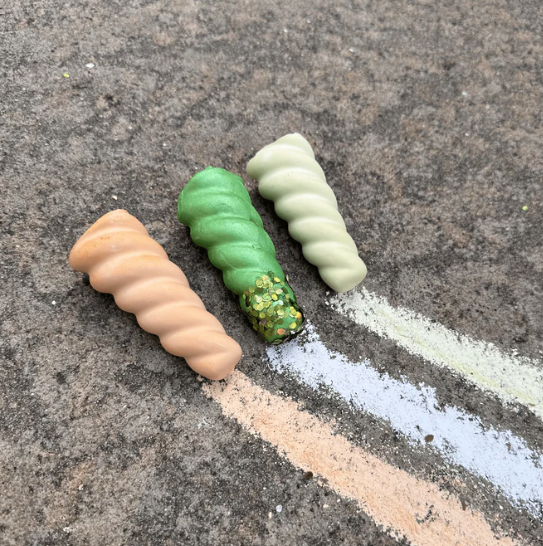 Twee | Handmade Sidewalk Chalk | 3 x Giganotosaurus Teeth